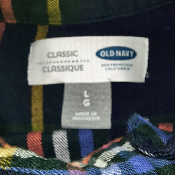 WOMEN'S 100% COTTON PLAID RELAXED FIT, FLOWY BUTTON-UP SHIRT | LARGE - Picture 4 of 4